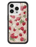 Raspberry Polka Dot iPhone Case by Wildflower Cases