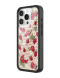 Raspberry Polka Dot iPhone Case by Wildflower Cases