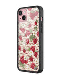 Raspberry Polka Dot iPhone Case by Wildflower Cases