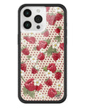 Raspberry Polka Dot iPhone Case by Wildflower Cases