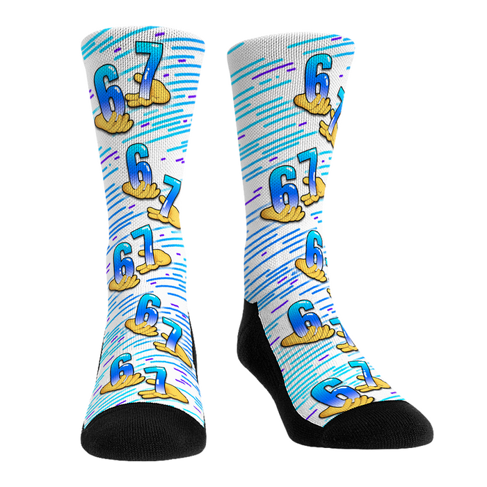 Six Seven (White) by Rock 'Em Socks