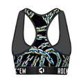 Women's Sports Bra - Chains All-Over by Rock 'Em Socks