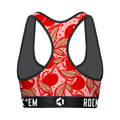 Women's Sports Bra - Cherries by Rock 'Em Socks
