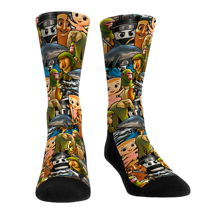 Italian Brainrot - Stacked Characters by Rock 'Em Socks