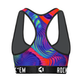Women's Sports Bra - Rainbow Trips by Rock 'Em Socks