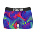 Women's Boy Shorts - Rainbow Trips by Rock 'Em Socks