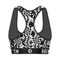 Women's Sports Bra - Wavy Checkers by Rock 'Em Socks
