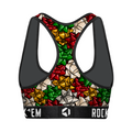 Women's Sports Bra - Gift Bows by Rock 'Em Socks
