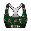 Women's Sports Bra - Peppermint Stripe