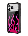 Flames | Black & Red iPhone Case by Wildflower Cases