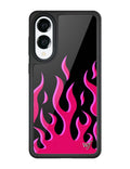 Flames | Black & Red Samsung Galaxy Case by Wildflower Cases