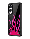 Flames | Black & Red Samsung Galaxy Case by Wildflower Cases