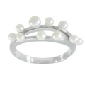 Pearl Cluster Ring by Fine Color Jewels