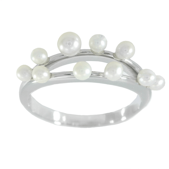 Pearl Cluster Ring by Fine Color Jewels