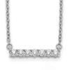 14K Gold Lab Grown Diamond Bar Necklace