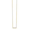 14K Gold Lab Grown Diamond Bar Necklace by Fine Color Jewels