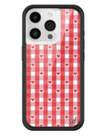 Gingham Hearts | Red iPhone Case by Wildflower Cases