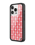 Gingham Hearts | Red iPhone Case by Wildflower Cases
