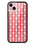 Gingham Hearts | Red iPhone Case by Wildflower Cases