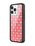 Gingham Hearts | Red iPhone Case by Wildflower Cases