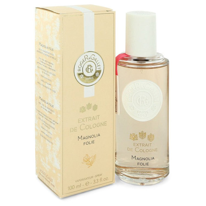 Roger & Gallet Magnolia Folie by Roger & Gallet Extrait De Cologne Spray 3.3 oz for Women by Avera Group