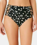 California Waves Juniors Daisy Daze High-Waist Bottoms, Size Small by Vanessa Jane