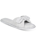 Charter Club Womens Open-Toe Knot Slippers by Vanessa Jane