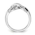 14k Gold Diamond Infinity Pave Ring by Fine Color Jewels