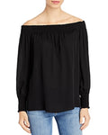 Kobi Halperin Jade Off-the-Shoulder Silk Blouse, Size XS by Vanessa Jane