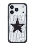 Rhinestone Star | White and Black iPhone Case