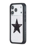 Rhinestone Star | White and Black iPhone Case