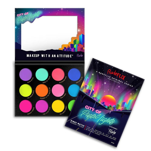 RUDE City of Pastel Lights - 12 Pastel Pigment & Eyeshadow Palette by Avera Group
