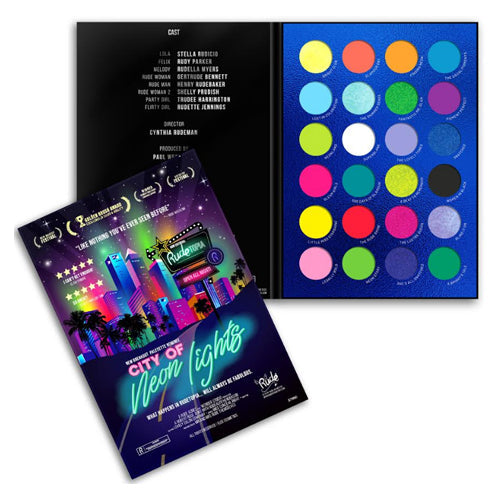 RUDE City of Neon Lights - 24 Vibrant Pigment & Eyeshadow Palette by Avera Group