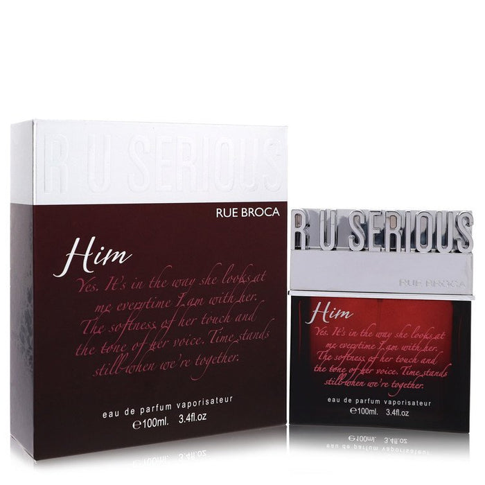 R U Serious Him by Rue Broca Eau De Parfum Spray 3.4 oz for Men by Avera Group
