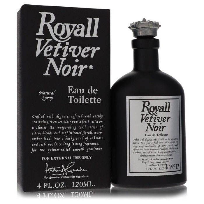 Royall Vetiver Noir by Royall Fragrances Eau de Toilette Spray 4 oz for Men by Avera Group