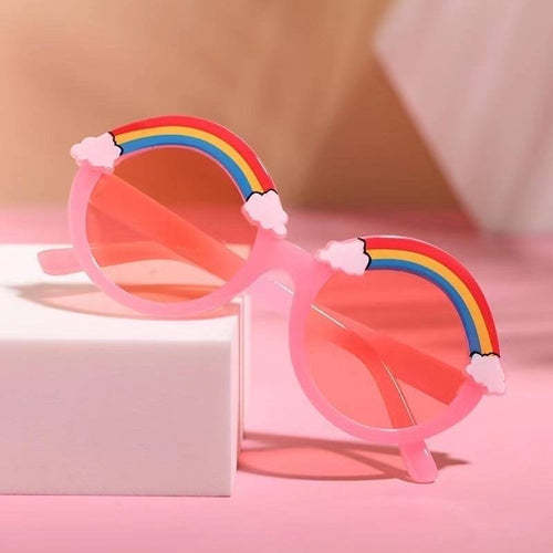Rainbow Kids Sunglasses – 100% UV 400 Protection Toddler Sun Glasses for Beach & Outdoor Play by ozznekshoes