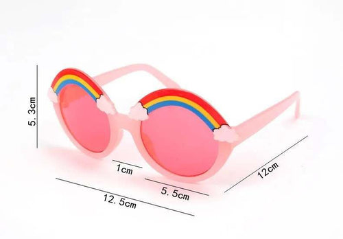 Rainbow Kids Sunglasses – 100% UV 400 Protection Toddler Sun Glasses for Beach & Outdoor Play by ozznekshoes