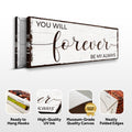 Forever Be My Always Sign II by Tailored Canvases