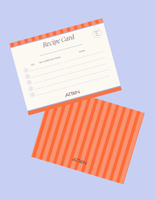 Attain Cosmetics Recipe Cards by Attain Cosmetics