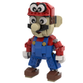 Red Power Plumber MOC made using LEGO parts by B3 Customs