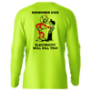 Remember Kids - Hi-Visibility UPF 50 Long Sleeve Sun Shirt