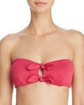 Minkpink Lola Tie-Front Bandeau Bikini Top by Vanessa Jane