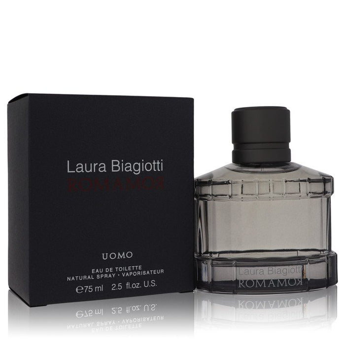 Romamor Uomo by Laura Biagiotti Eau De Toilette Spray 2.5 oz for Men by Avera Group