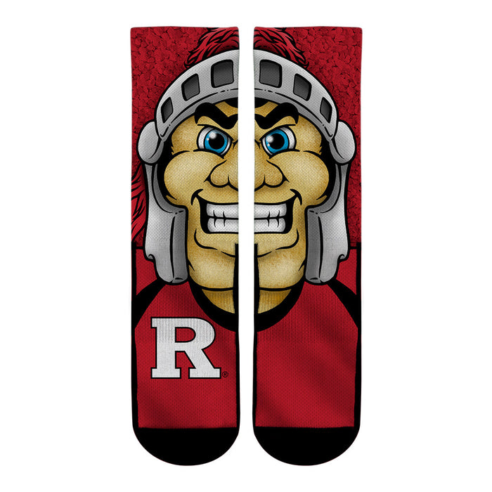 Rutgers Scarlet Knights - Mascot by Rock 'Em Socks
