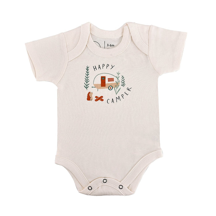 graphic bodysuit | happy camper by Finn + Emma