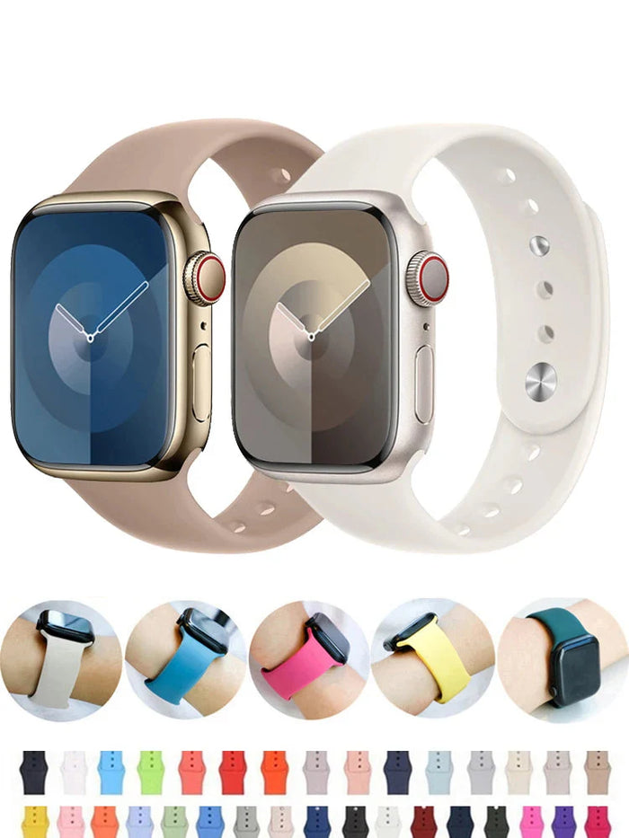 Apple Watch Silicone Strap - Soft Waterproof Comfortable by BandsCo Straps