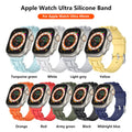 Silicone Strap Band for Apple Watch Band/Strap Series 11/10/9/8/7/6/5/4/ SE / Ultra 1/2/3 by Arleathercraft