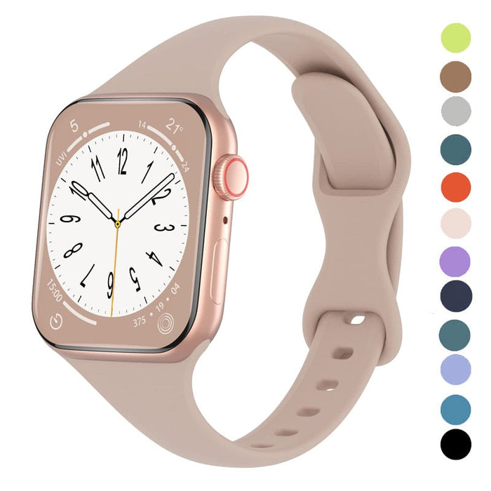 Silicone loop For Apple Watch Band/Strap Series 11/10/9/8/7/6/5/4/ SE / Ultra 1/2/3 by Arleathercraft