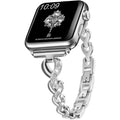 Diamond Apple Watch Band Series 11/10/9/8/7/6/5/4/ SE / Ultra 1/2/3 by Arleathercraft