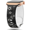 Apple Watch Silicone Strap - Floral Designs by BandsCo Straps